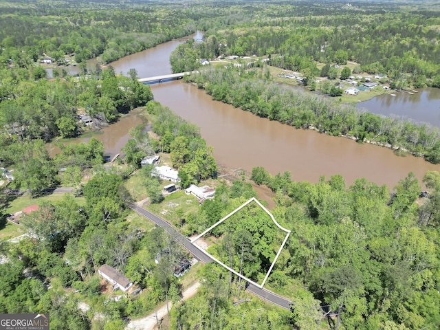 139 Cherokee Dr, Jackson, GA 30233 - drone / aerial view featuring a water view and a forest view
