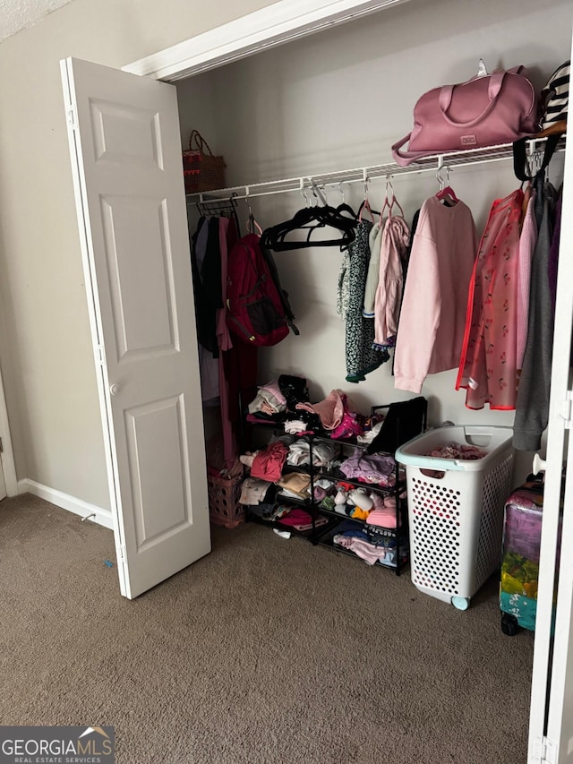 view of closet