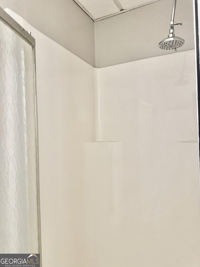 room details with a shower