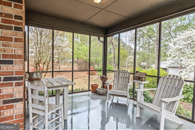 3588 SW Highridge Dr, Conyers, GA 30094 - unfurnished sunroom featuring plenty of natural light