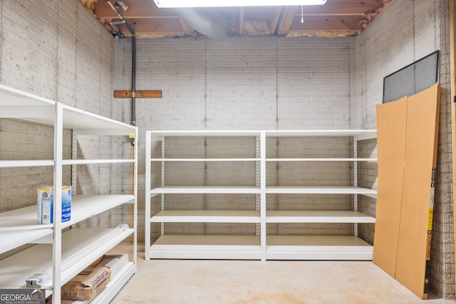 view of storage room