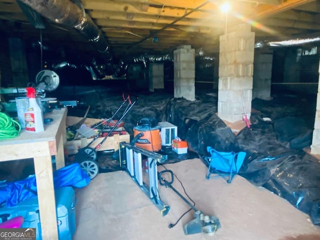 below grade area featuring crawl space