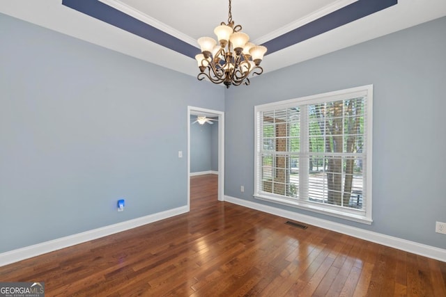 unfurnished dining area with an inviting chandelier, light tile patterned flooring, visible vents, and a wealth of natural light
