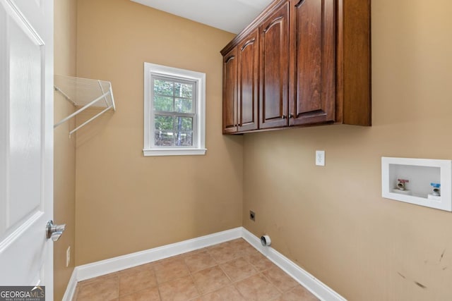 unfurnished dining area with plenty of natural light, baseboards, a chandelier, and light tile patterned floors