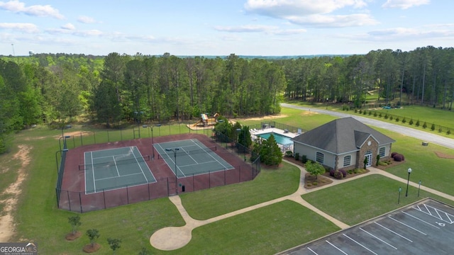 birds eye view of property