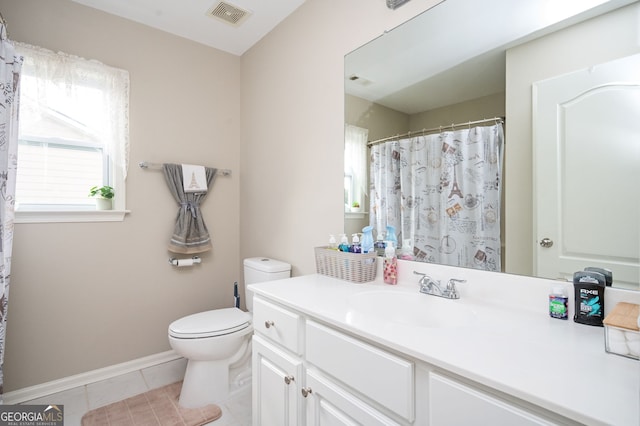 67 Ryans Pt, Dallas, GA 30132 - full bathroom with vanity, tile patterned floors, and a shower with curtain