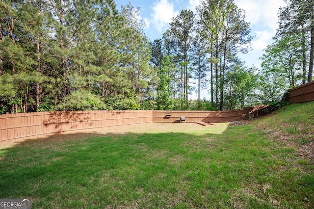 67 Ryans Pt, Dallas, GA 30132 - view of yard featuring a fenced backyard
