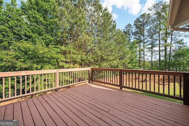 67 Ryans Pt, Dallas, GA 30132 - view of wooden terrace