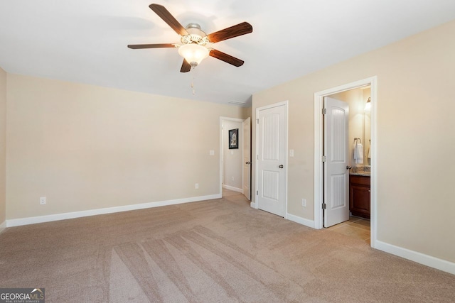 4538 Sterling Pointe Dr NW, Kennesaw, GA 30152 - unfurnished bedroom with light colored carpet, baseboards, and ensuite bathroom