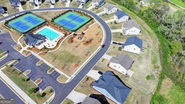 5530 Bower Pl, Cumming, GA 30028 - drone / aerial view with a residential view