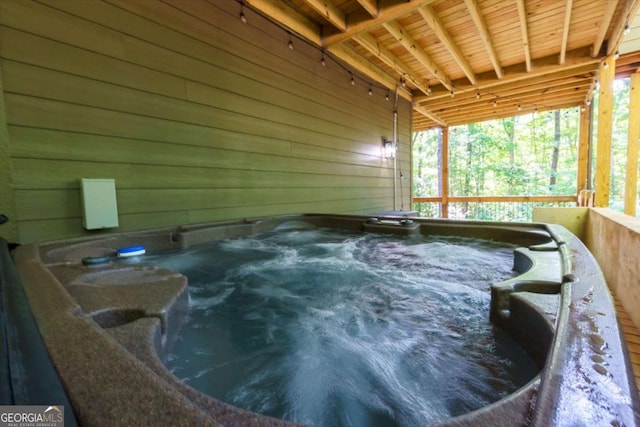 318 Lees Ride Unit 8, Mccaysville, GA 30555 - exterior details with a hot tub