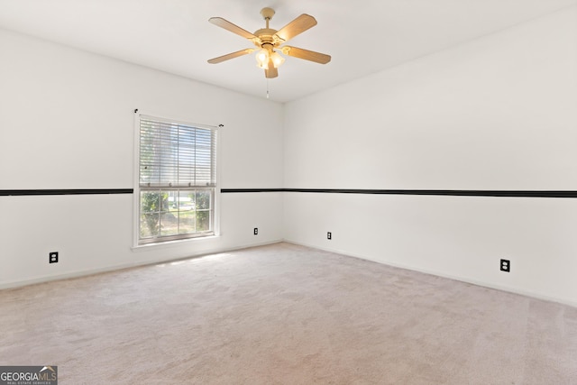 911 Larkspur Ln, Saint Marys, GA 31558 - carpeted empty room with ceiling fan and baseboards