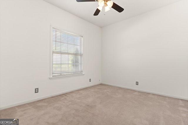 911 Larkspur Ln, Saint Marys, GA 31558 - unfurnished room with ceiling fan, light colored carpet, and baseboards