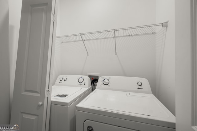 1536 Bluff Valley Cir, Gainesville, GA 30504 - washroom featuring washing machine and clothes dryer