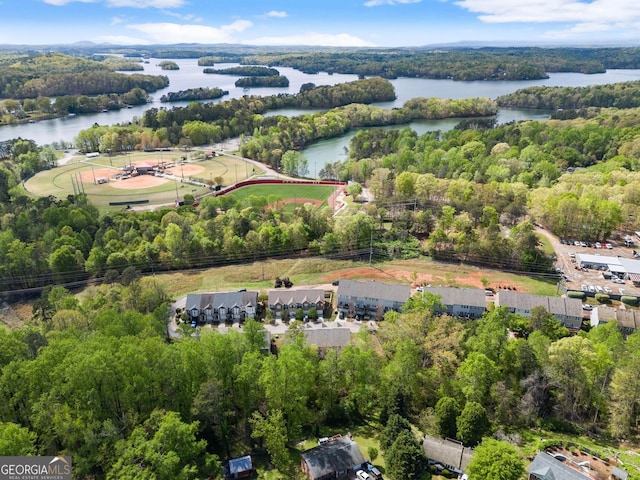 1536 Bluff Valley Cir, Gainesville, GA 30504 - bird's eye view of a nearby body of water and a forest