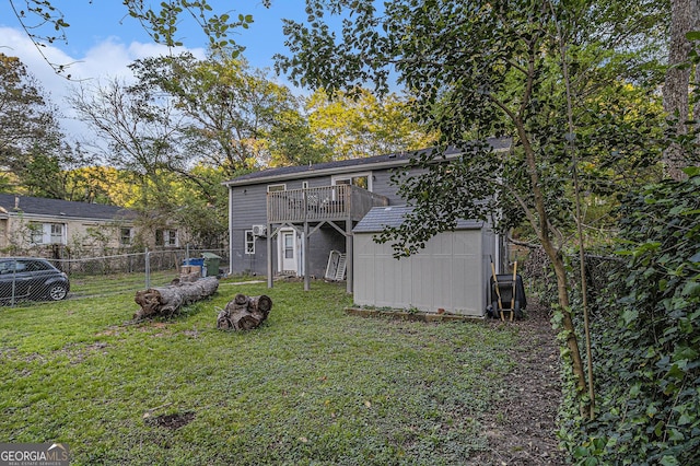 196 Wadley St NW, Atlanta, GA 30314 - rear view of house with a shed and a deck
