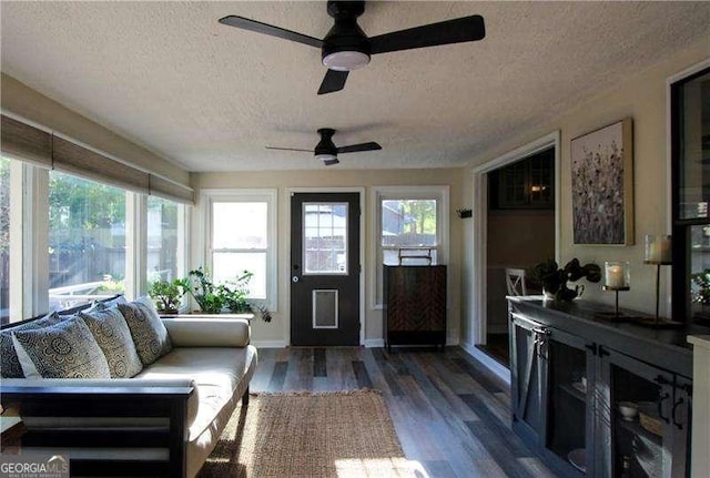 view of sunroom