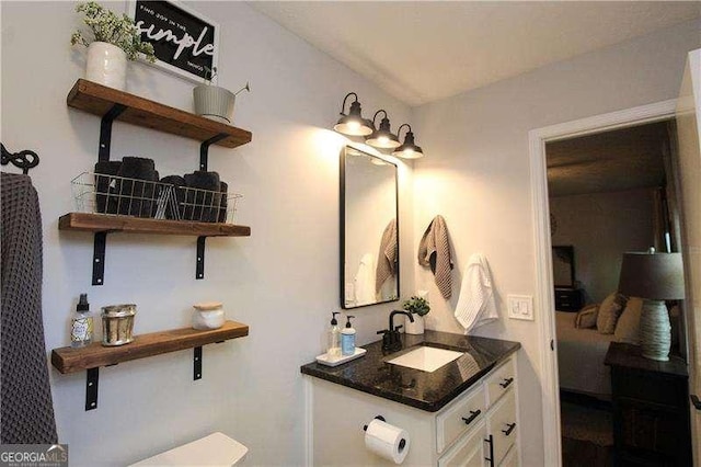 bathroom featuring vanity