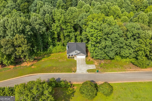 aerial view with a view of trees