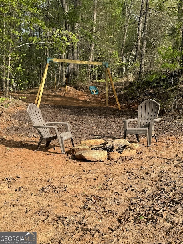 view of play area