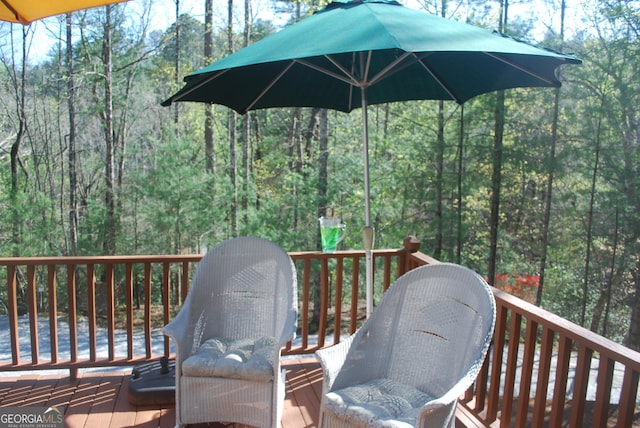 249 Spruce Creek Rd, Lakemont, GA 30552 - view of wooden terrace