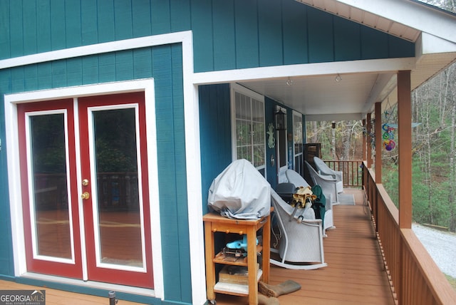 249 Spruce Creek Rd, Lakemont, GA 30552 - wooden deck with a porch
