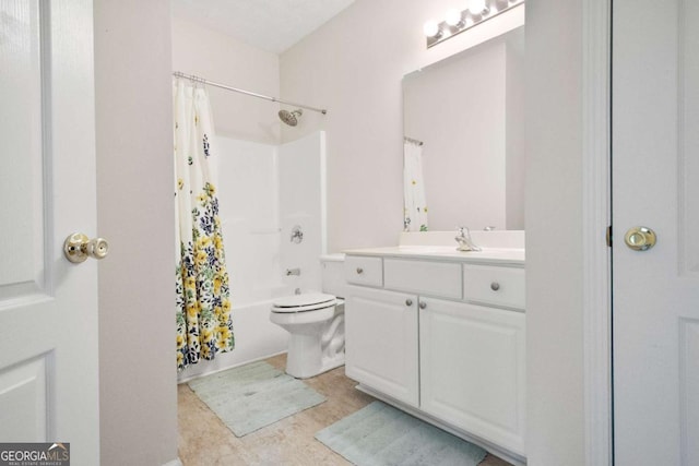 4573 Caleb Xing Unit 20, Powder Springs, GA 30127 - full bath with toilet, shower / bath combo, and vanity