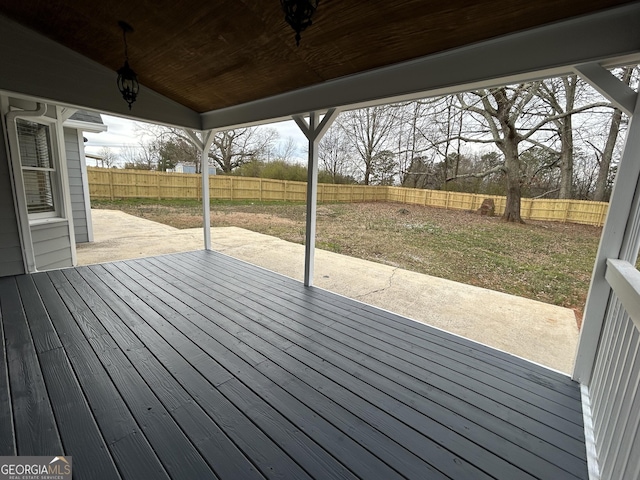 22 Edgewood Dr, Carrollton, GA 30116 - wooden deck featuring a patio area and a fenced backyard