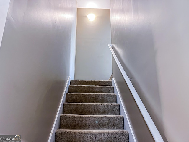 view of staircase