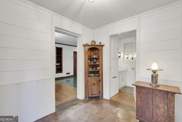 215 Cedar St, Anderson, SC 29626 - hallway with stone finish flooring