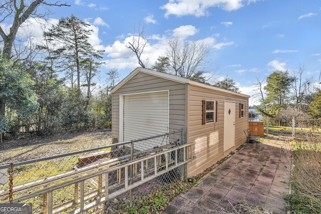 215 Cedar St, Anderson, SC 29626 - exterior space featuring an outbuilding and fence