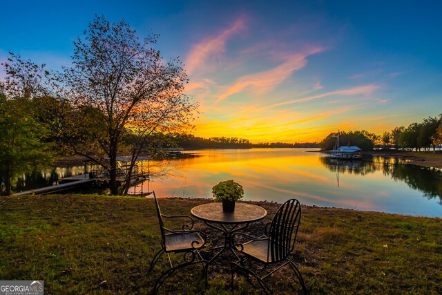 215 Cedar St, Anderson, SC 29626 - view of patio with a water view