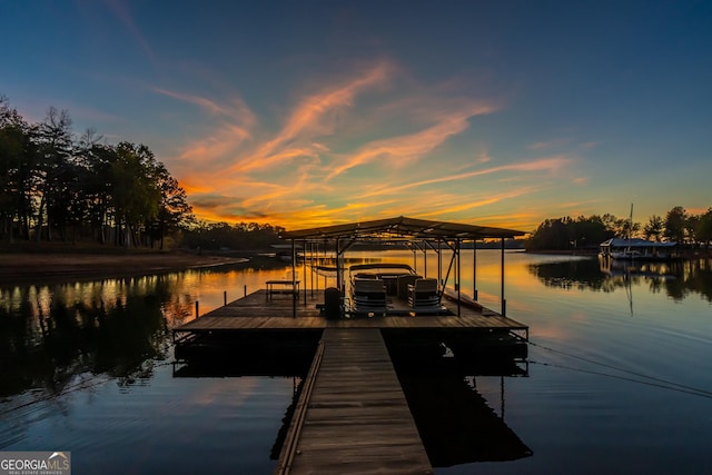 215 Cedar St, Anderson, SC 29626 - dock area with central AC unit and a water view
