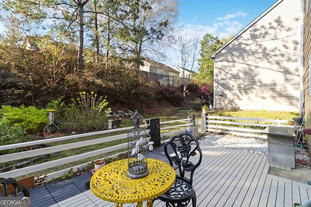 2319 White Alder Dr, Buford, GA 30519 - view of wooden deck