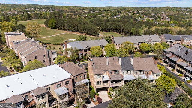 3105 Neal Ct, Cumming, GA 30041 - aerial view with view of golf course and a residential view