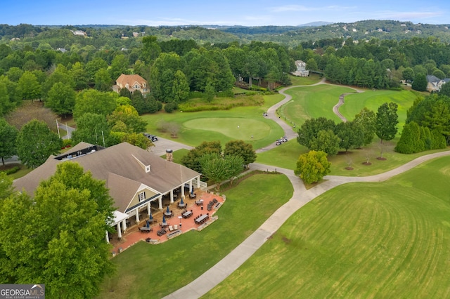 3105 Neal Ct, Cumming, GA 30041 - bird's eye view with golf course view and a mountain view
