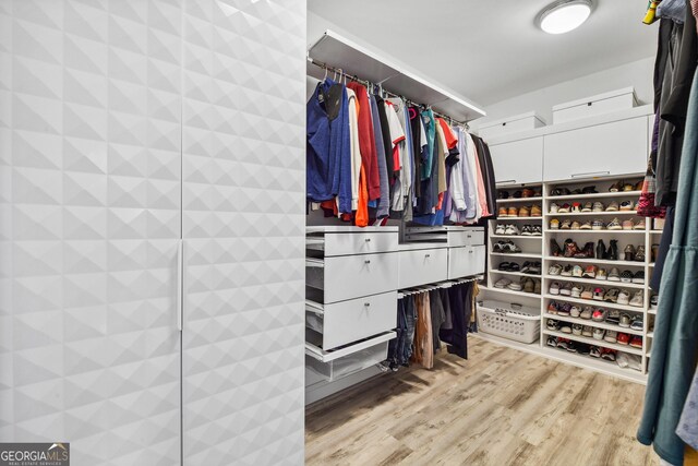 1155 Mcconnell Dr, Decatur, GA 30033 - walk in closet with light wood-style floors