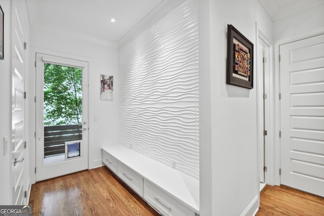 1155 Mcconnell Dr, Decatur, GA 30033 - mudroom with light wood finished floors