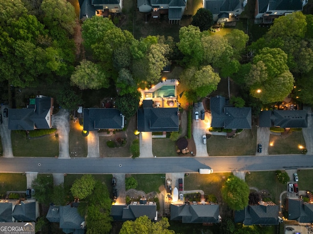 birds eye view of property featuring a residential view