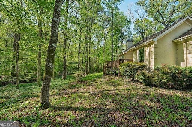 230 Oakmere Dr, Alpharetta, GA 30009 - view of yard with a deck