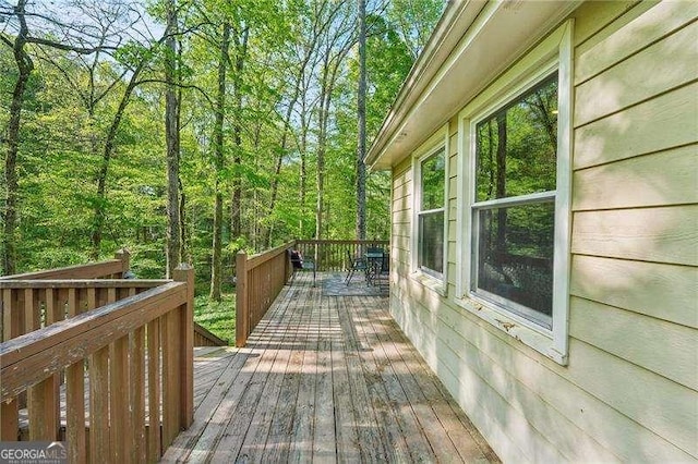 230 Oakmere Dr, Alpharetta, GA 30009 - deck with a forest view