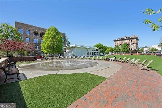 230 Oakmere Dr, Alpharetta, GA 30009 - view of property's community with a lawn