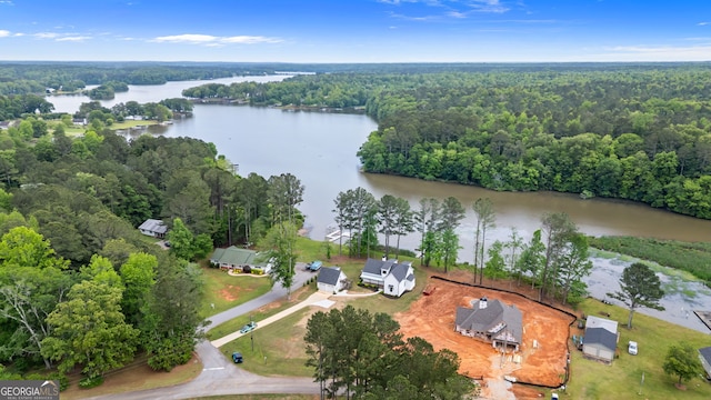 1001 Sugar Hill Way, Buckhead, GA 30625 - bird's eye view with a water view and a view of trees