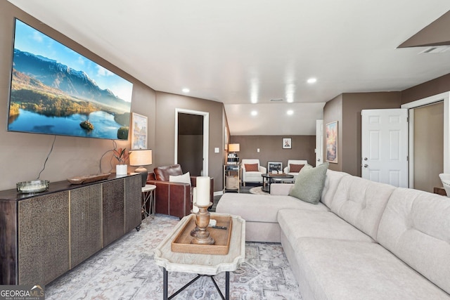185 Starlight Dr, Dahlonega, GA 30533 - living room featuring visible vents and recessed lighting
