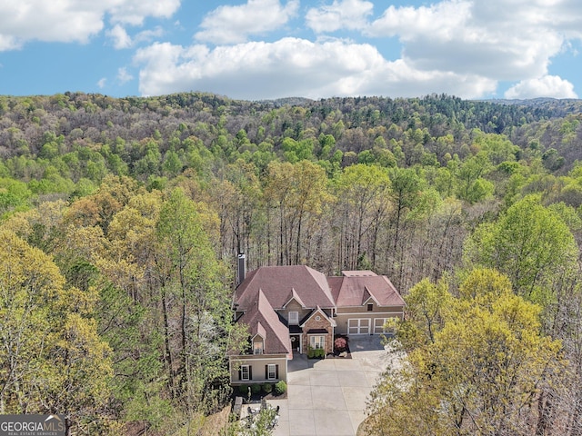 185 Starlight Dr, Dahlonega, GA 30533 - birds eye view of property with a wooded view