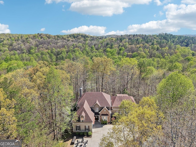 185 Starlight Dr, Dahlonega, GA 30533 - bird's eye view with a forest view