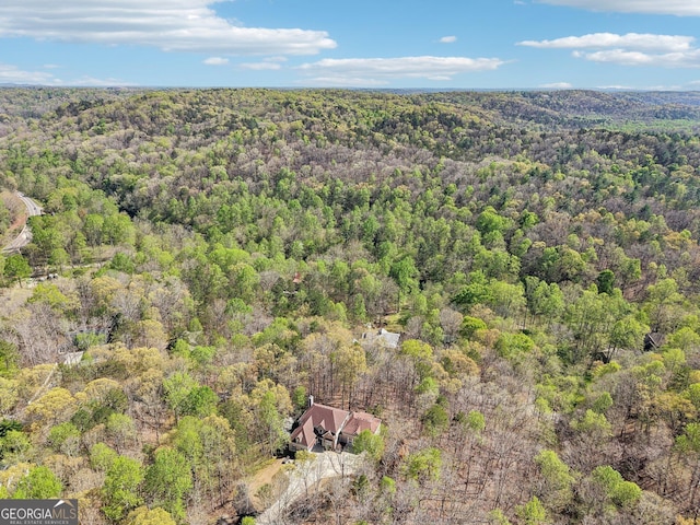 185 Starlight Dr, Dahlonega, GA 30533 - drone / aerial view featuring a view of trees