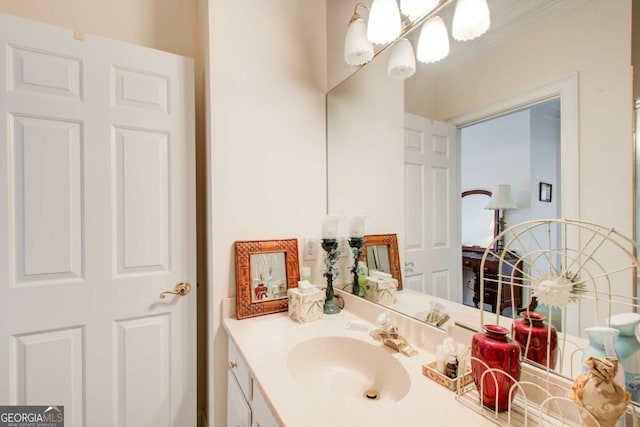 bathroom with vanity
