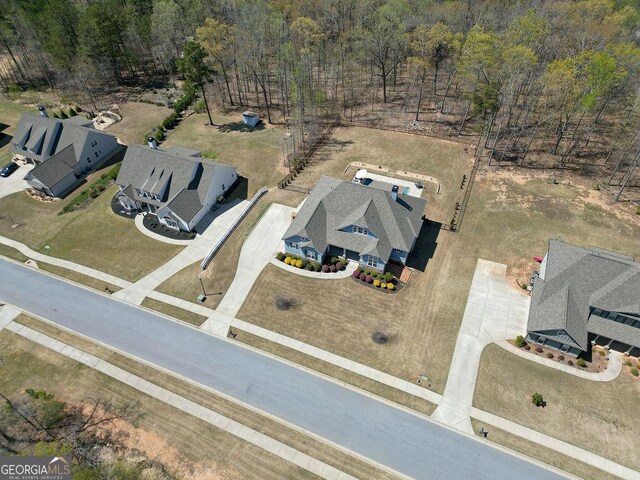 aerial view with a view of trees