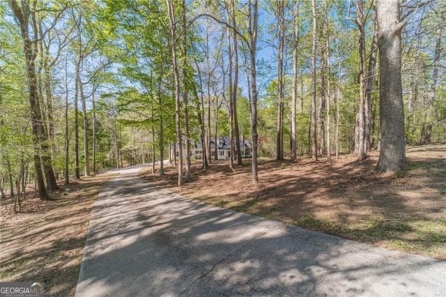 3775 Belle Glade Trl, Snellville, GA 30039 - view of concrete driveway featuring a view of trees